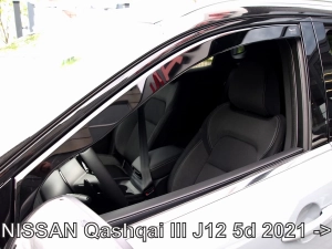 Дефлекторы окон Nissan Qashqai III (J12; 21-) - Heko (вставные) 3