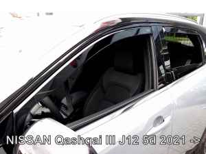 Дефлекторы окон Nissan Qashqai III (J12; 21-) - Heko (вставные) 4