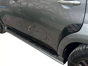 Пороги боковые Nissan Patrol Nismo (Y62; 20-) - OEM (черные) 2