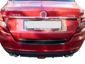 Накладка на задний бампер Fiat Tipo II / Egea (15-) Седан - ABS (чёрная) 3