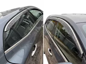 Дефлектори вікон Renault Megane IV (16-24) Хетчбек - Niken (з хром молдингом) 4