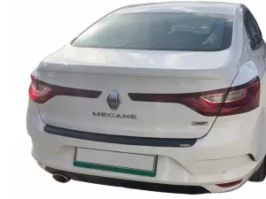 Накладка на задний бампер Renault Megane IV (16-27) Седан - ABS (чёрная) 8