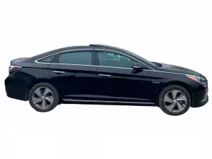 Дефлекторы окон Hyundai Sonata LF (14-19) - Hic (с хром молдингом) 2