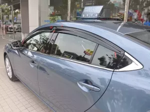 Дефлектори вікон Mazda 6 III (GJ; 12-24) Седан - Hic (накладні) 8