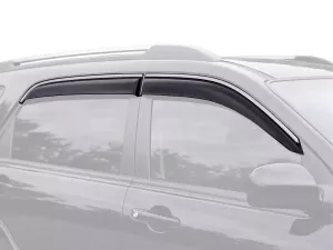 Дефлекторы окон Kia Sportage II (JE; 04-10) - Niken (с хром молдингом)