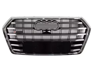 Решётка радиатора Audi Q5 II (FY; 17-21) - S-Line стиль (хром)