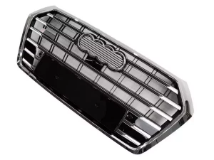 Решётка радиатора Audi Q5 II (FY; 17-21) - S-Line стиль (хром) 3