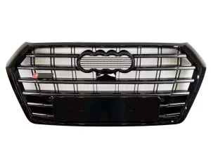Решётка радиатора Audi Q5 II (FY; 17-21) - S-Line стиль (чёрная)