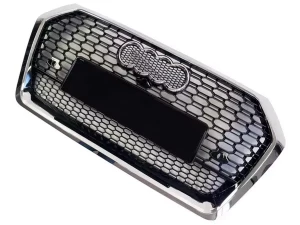 Решётка радиатора Audi Q5 II (FY; 17-21) - RS стиль (хром) 3