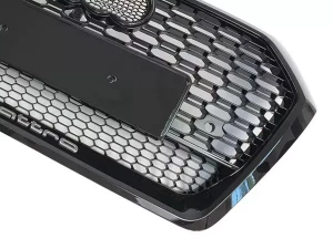 Решётка радиатора Audi Q5 II (FY; 17-21) - RS стиль (чёрная) 4