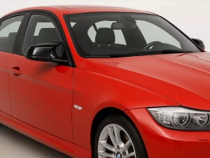 Накладки на дзеркала BMW 3 E90 / E91 / E92 / E93 LCI - M-стиль (чорні) 6