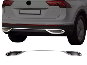 Хром имитаторы насадок диффузора VW Tiguan II (20-23) - Carmos