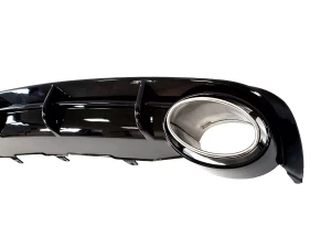 Дифузор заднього бампера Audi A6 C7 (11-14) - RS6 стиль (чорний) 6