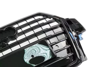 Решітка радіатора Audi Q7 II (4M; 16-20) - SQ7 стиль (чорна) 4