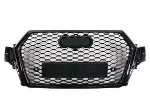 Решітка радіатора Audi Q7 II (4M; 16-20) - RSQ7 стиль (чорна)