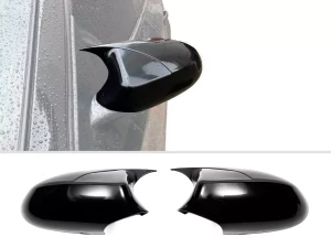 Накладки на зеркала BMW 1 E87 / E81 (04-11) - M-стиль (чёрные)