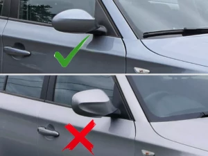 Накладки на зеркала BMW 1 E87 / E81 (04-11) - M-стиль (чёрные) 8