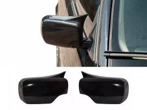 Накладки на зеркала BMW 5 E39 (95-04) - M-стиль (чёрные) 1