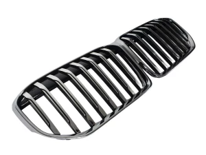 Решётка BMW 7 G11 / G12 LCI (19-22) - одинарные ребра (хром) 2