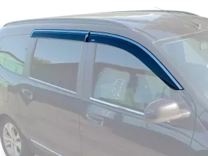 Дефлекторы окон Dacia Lodgy (12-22) - Niken (хром молдинг)