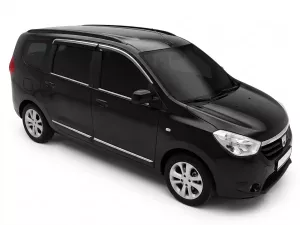 Дефлекторы окон Dacia Lodgy (12-22) - Niken (хром молдинг) 6
