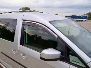 Дефлекторы окон VW Caddy III (2K; 04-20) - Niken (хром молдинг) 5