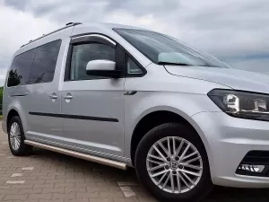 Дефлекторы окон VW Caddy III (2K; 04-20) - Niken (хром молдинг) 6
