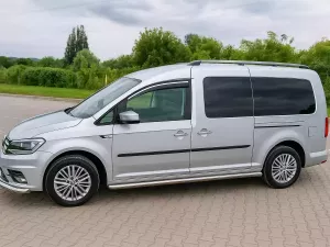 Дефлекторы окон VW Caddy III (2K; 04-20) - Niken (хром молдинг) 7