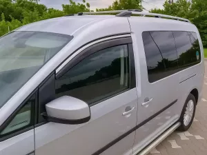 Дефлекторы окон VW Caddy III (2K; 04-20) - Niken (хром молдинг) 8
