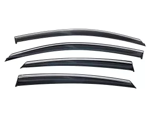 Дефлекторы окон Honda Civic X (16-21) Sedan - Niken (с хром молдингом) 2
