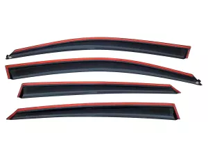 Дефлекторы окон Honda Civic X (16-21) Sedan - Niken (с хром молдингом) 3