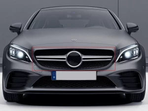 Решітка Mercedes C W205 (18-21) рестайлінг - AMG стиль 3