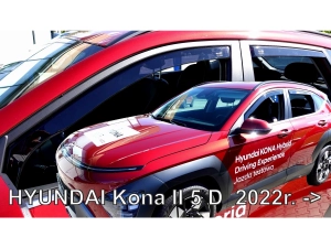 Дефлекторы окон Hyundai Kona II (SX2; 23-) - Heko (вставные) 4