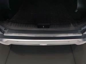 Накладка на бампер Hyundai Kona II / N-Line (SX2; 23-) - Avisa (серебряная) 5
