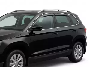 Дефлектори вікон Skoda Kamiq (NW4; 19-) - Niken (з хром молдингом) 4