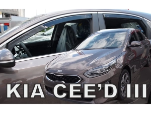 Дефлекторы окон Kia Ceed III (CD; 18-) Хэтчбек - Heko (вставные) 4