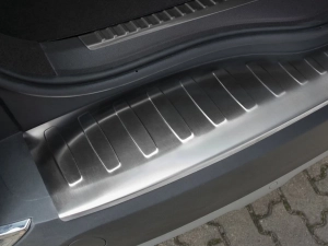 Накладка на бампер Renault Espace V (JFC; 15-23) - Avisa (серебряная) 2