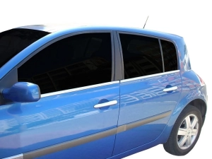 Хром нижние молдинги окон Renault Megane II (02-08) Хэтчбек 4
