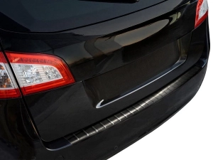 Накладка на бампер Peugeot 508 I (W23; 10-18) Універсал - Avisa (чёрный графит) 3