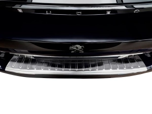 Накладка на бампер Peugeot 508 II (R83; 19-) Универсал - Avisa (серебряная) 4