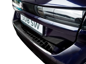 Накладка на бампер Peugeot 508 II (R83; 19-) Універсал - Avisa (чорний графіт) 3