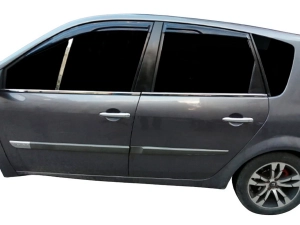 Хром нижние молдинги окон Renault Scenic II (03-09) 4