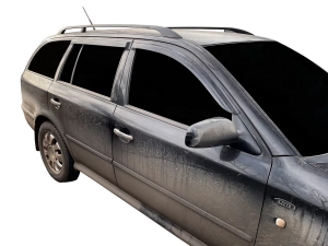 Дефлекторы окон Skoda Octavia A4 (96-10) Универсал - Hic (накладные) 3