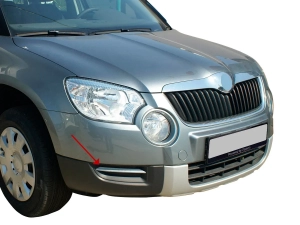 Хром на ребра противотуманок Skoda Yeti (09-13) 4