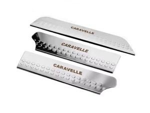 Накладки на внутренние пороги VW T4 Caravelle (90-03) - Carmos (3 шт) 2