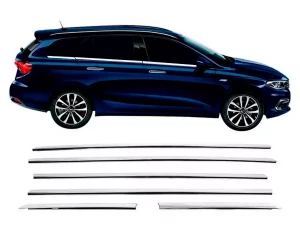 Хром нижние молдинги окон Fiat Tipo II / Egea (15-) Универсал