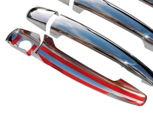 Хром накладки на ручки Peugeot 407 (04-11) - Omsa Line 2
