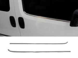 Хром нижние молдинги окон Fiat Fiorino / Qubo (08-) - Omsa