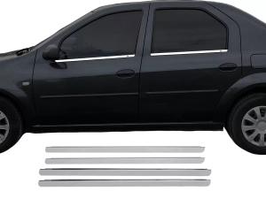 Хром нижние молдинги окон Dacia Logan I (04-11) Sedan - Omsa Line