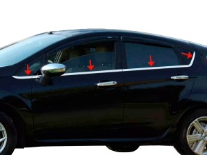 Хром нижні молдинги вікон Ford Fiesta Mk7 (08-16) 5D - Omsa Line